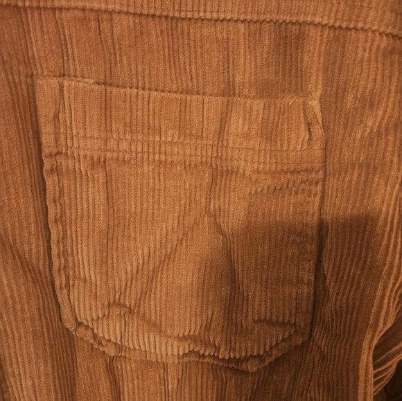 Kensie Jeans Womens Brown Button Down Corduroy Shirt SIZE SMALL - Picture 8 of 13